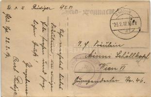 1917 Lese- und Schreibraum / Német katonai egység író- és olvasóterme 1917-ben a fronton / WWI Germa...