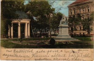 1901 Písek, Pomník, Palackého. Vydal J. Hoffmann / square (EK)