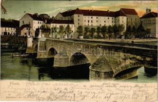 1903 Písek, Stary most. Jan Thorovsky / old bridge (EK)