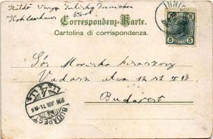 1906 Ampezzo (Tirol), Schluderbach mit Creda Rossa. Lehrburger / view (crease)