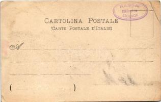 1904 Bari, Piazza Ferrarese, mercato e Via Cavour. Menotti Bassani / square, market (fl)