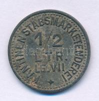 Ausztria 1900 k. 1/2 Liter "Kantinen Stabsmarketenderei" (Személyzeti menza) fém zseton T:...