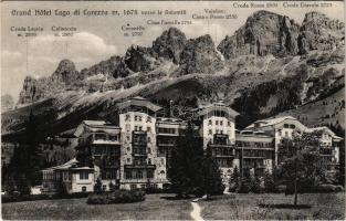 Lago di Carezza, Karersee (Südtirol); hotel, mountain peaks (Rb)