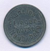 Ausztria 1900 k. 50h "Kantine Fliegerhorst Neubiberg" (Menza a Neubiberg légibázison) fém ...