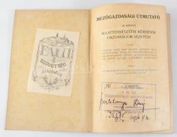 Mezőgazdasági útmutató II. kötet.: Állattenyésztési kérdések, gazdaságok vezetése Köztelek Olcsó Kön...