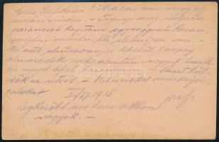 1918 Tábori posta levelezőlap "K.u.k. Baskerelzug des. 13. Kps. ..." + "K.u.K. FELDPO...