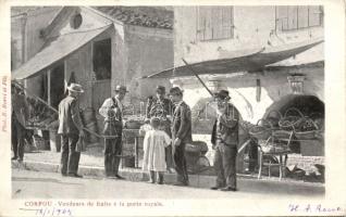 Corfu Port Royal fruit vendor