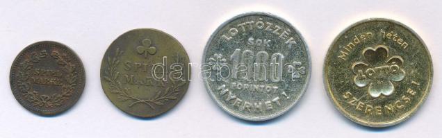 1950-1960 k. "Lottó" (2xklf) Al reklámzseton + Németország DN "Fortuna / Spiel Marke&...