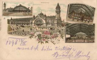 1898 Köln Main Railway Station litho