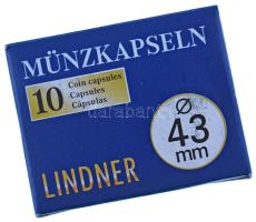 Lindner érmekapszula 43mm - 10 darabos