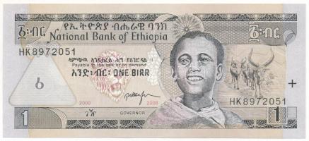 Etiópia 2008. 1B "HK8972051" T:UNC
Ethiopia 2008. 1 Birr "HK8972051" C:UNC