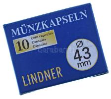 Lindner érmekapszula 43mm - 10 darabos