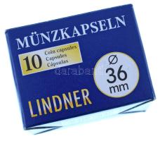 Lindner érmekapszula 36mm - 10 darabos