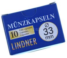 Lindner érmekapszula 33mm - 10 darabos