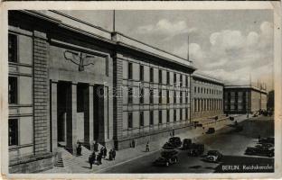 1941 Berlin, Neue Reichskanzlei / Chancellery, automobiles (fl)