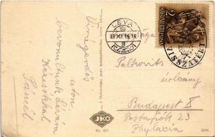 1938 Léva, Levice; Mestsky velky hotel / Városi szálloda, Kertész Lajos, Holzmann Bódog üzlete. J. D...