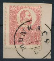 1871 Kőnyomat 5kr képbe fogazva "MUNKÁCS"