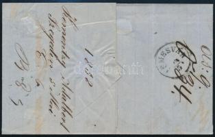 1858 6kr MP III levélen teljes tartalommal "SZEGEDIN" - Temesvar