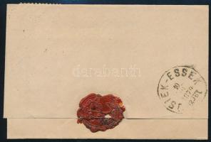 1874 Réznyomat 5kr levélen teljes tartalommal "ESZTERGOM" - Esseg
