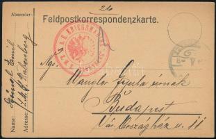 1915 Tábori lap "S. M. S. BABENBERG"