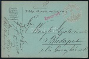 1915 Tábori lap "S. M. S. BABENBERG"