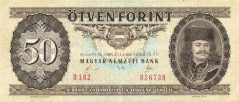 1983-1989. 50Ft (3x) + 1990. 500Ft T:II+,III