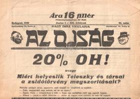 [Folyóirat] Az Ojság. Nagy Imre vicclapja. XIX. évfolyam, 23. szám. (1938. június 5.)
Budapest, 193...