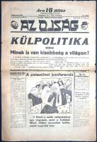 [Folyóirat] Az Ojság. Nagy Imre vicclapja. XIX. évfolyam, 47. szám. (1938. november 20.) [Hiányos.]
...