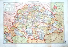 [Térkép] Magyarország politikai térképe a bécsi döntések, a kárpátaljai és délvidéki bevonulások utá...
