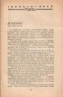 [Folyóirat] Irodalmi revü. Szerkeszti: Rozsnyai Béla. I. évfolyam, [4. szám]. 1929. augusztus.
Buda...