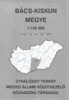 Megyei úthálózati térképek. Méretarányuk egységesen: 1:150 000. [19 térképből álló teljes közúti meg...