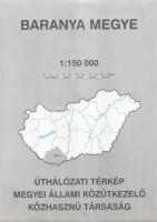 Megyei úthálózati térképek. Méretarányuk egységesen: 1:150 000. [19 térképből álló teljes közúti meg...