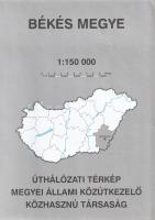Megyei úthálózati térképek. Méretarányuk egységesen: 1:150 000. [19 térképből álló teljes közúti meg...