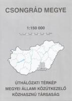 Megyei úthálózati térképek. Méretarányuk egységesen: 1:150 000. [19 térképből álló teljes közúti meg...