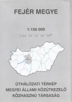 Megyei úthálózati térképek. Méretarányuk egységesen: 1:150 000. [19 térképből álló teljes közúti meg...