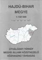 Megyei úthálózati térképek. Méretarányuk egységesen: 1:150 000. [19 térképből álló teljes közúti meg...