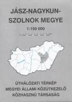 Megyei úthálózati térképek. Méretarányuk egységesen: 1:150 000. [19 térképből álló teljes közúti meg...