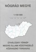 Megyei úthálózati térképek. Méretarányuk egységesen: 1:150 000. [19 térképből álló teljes közúti meg...