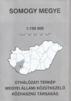 Megyei úthálózati térképek. Méretarányuk egységesen: 1:150 000. [19 térképből álló teljes közúti meg...