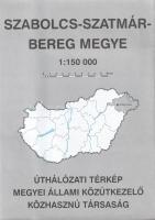 Megyei úthálózati térképek. Méretarányuk egységesen: 1:150 000. [19 térképből álló teljes közúti meg...