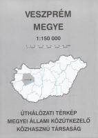 Megyei úthálózati térképek. Méretarányuk egységesen: 1:150 000. [19 térképből álló teljes közúti meg...