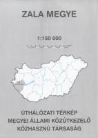 Megyei úthálózati térképek. Méretarányuk egységesen: 1:150 000. [19 térképből álló teljes közúti meg...