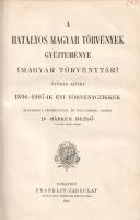 A hatályos magyar törvények gyűjteménye. Ötödik kötet: 1896-1907-ik évi törvényczikkek. Szerkeszti, ...