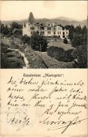 1910 Graz (Steiermark), Mariagrün. Druckerei Senefelder / sanatorium (EK)