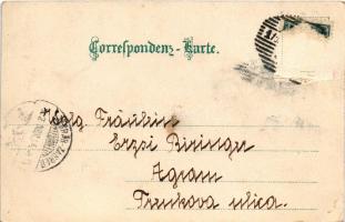 1902 Wien, Vienna, Bécs; Maria Theresia-Denkmal / monument, coat of arms. litho (Rb)