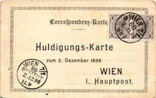 1898 Ehrfurchtsvollen Huldigungs-Ferngruss 1848-1898 / Franz Joseph's 50th anniversary of reign...