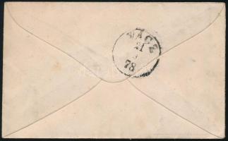1878 Távolsági levél 1867-es 2kr + Színesszámú 3kr vegyes bérmentesítéssel "BUDAPEST / TERÉZVÁR...