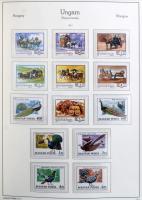 1958-1999 Gyűjtemény eleinte több, később kevés hiánnyal, 4 db Leuchtturm előnyomott falcmentes albu...