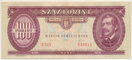 1992. 100Ft "B 345 050912" T:F szép papír
Adamo F35