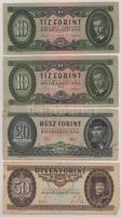 1962-1969. 10Ft (2xklf) + 1975. 20Ft + 1989. 50Ft T:F szakadások
